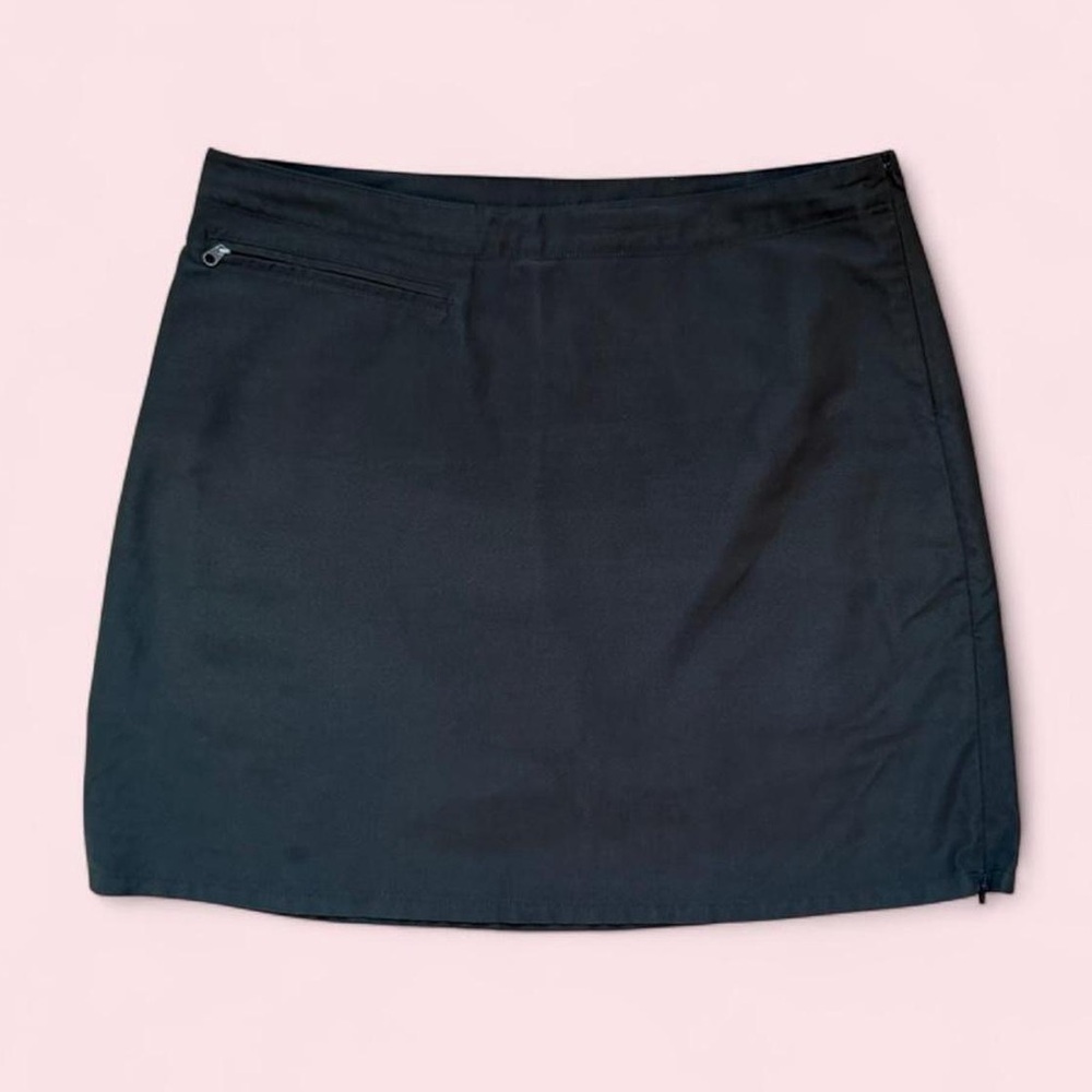 Patagonia Dark Gray Athletic Skort with Pockets